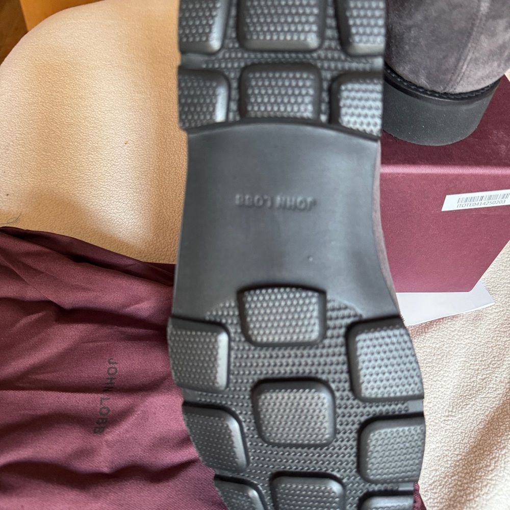 John Lobb Gray Loafers Sleek Suede Slip-Ons size 11UK/12US - Picture 5 of 5